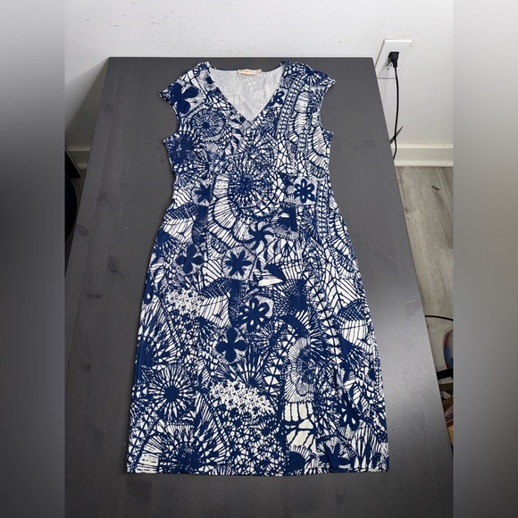 Tory Burch Blue Baltic Sea Dream Catcher Dress - Picture 6 of 11